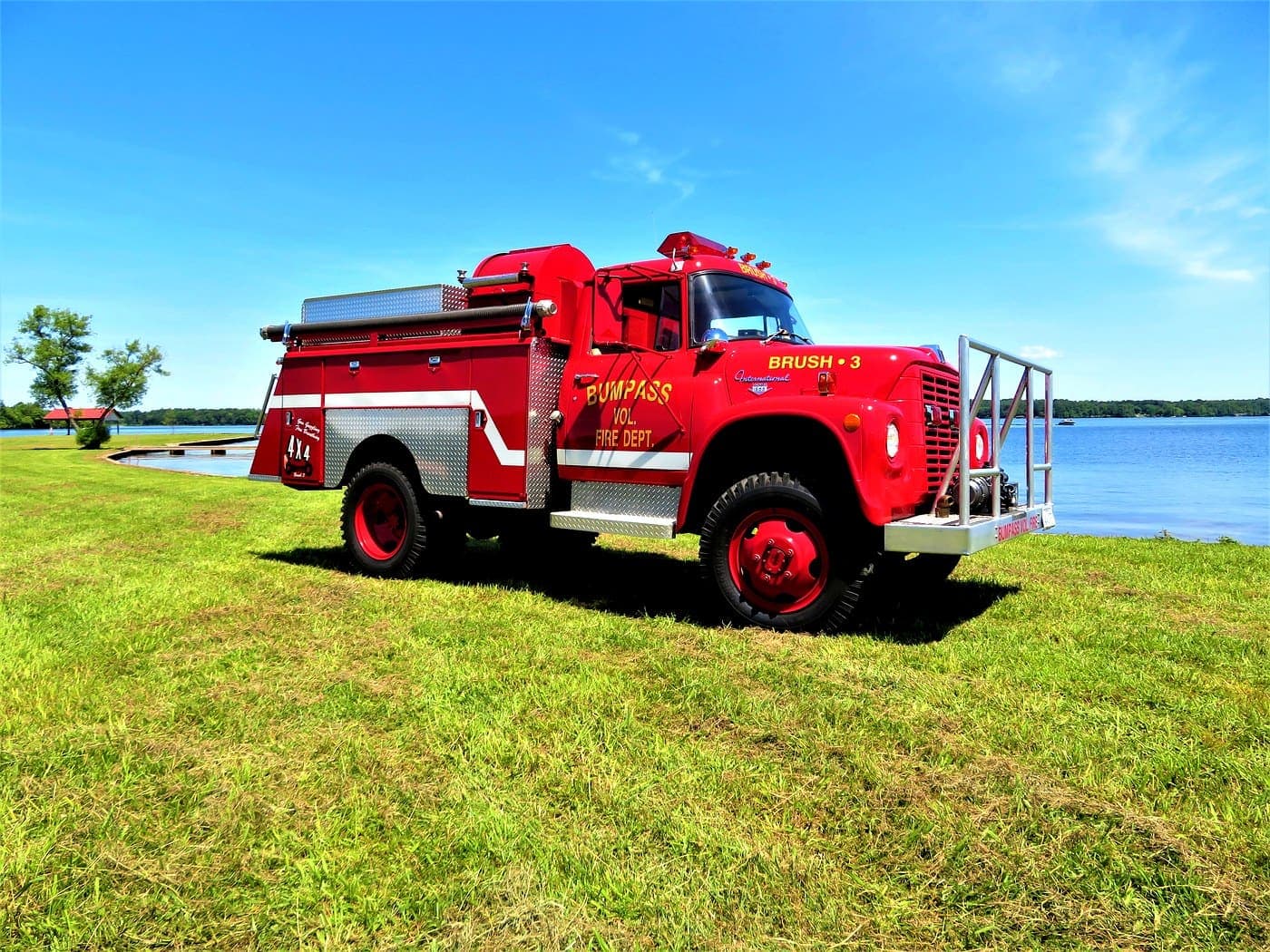 Brush 3 โ BVFD International 4x4 wildland truck, front view