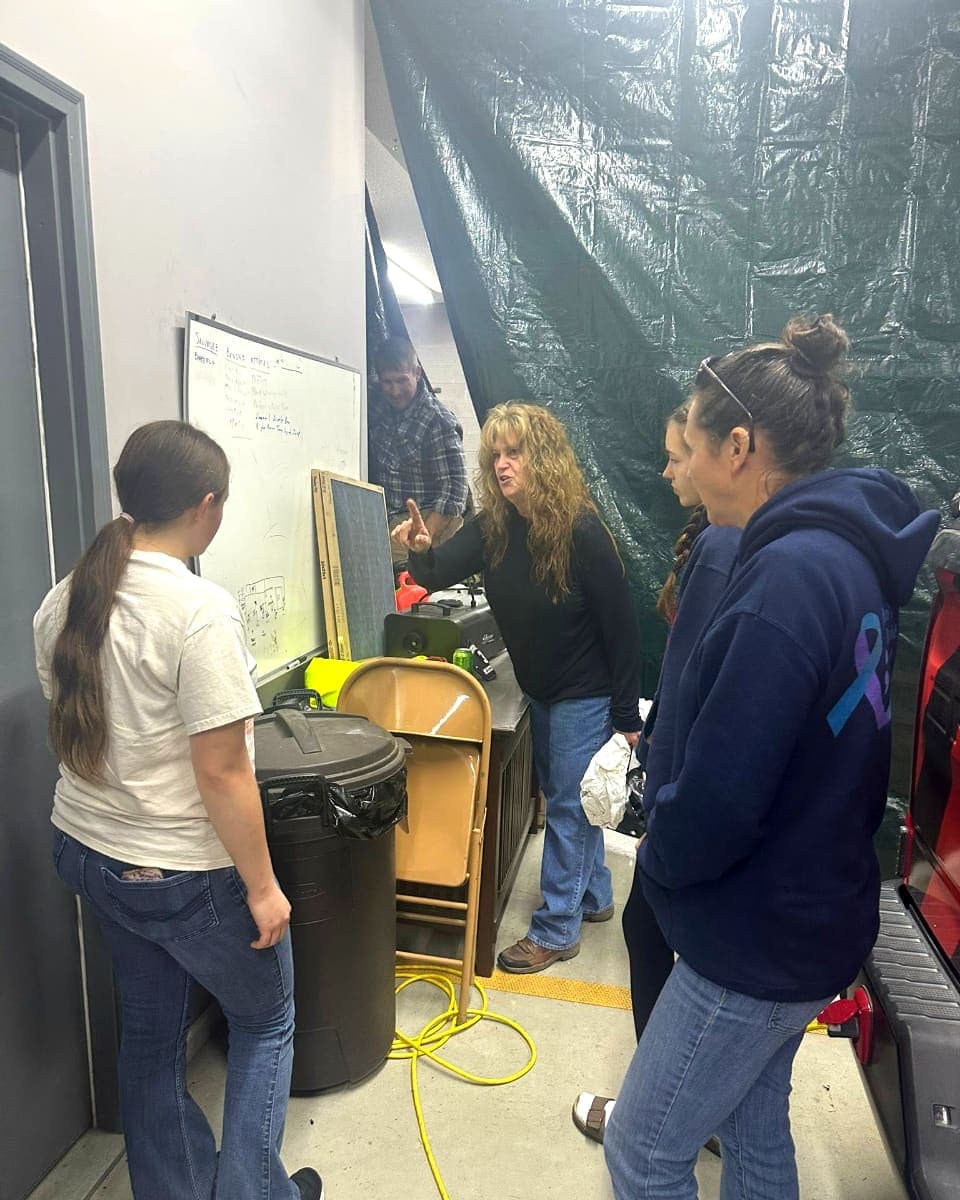 BVFD volunteers in a training session
